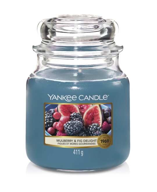 Mulberry & Fig Delight Housewarmer Medium Jar by Yankee Candle - 1556246E