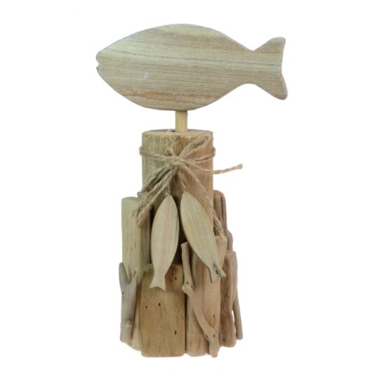 Driftwood Fish Stand by Quay Traders - 6613