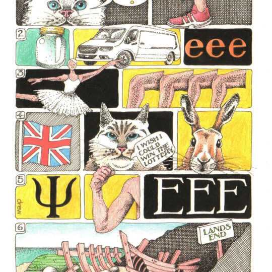 Spot the Cat Breed Greetings Card by Simon Drew - 841