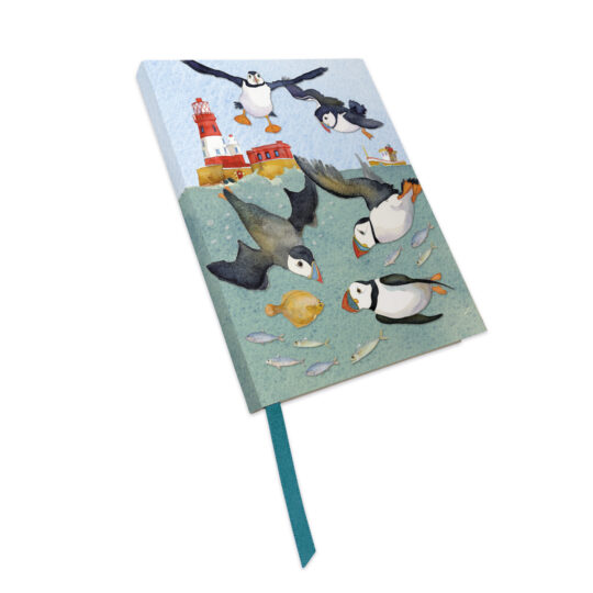 Puffins Notelets Pack of 10 Mini Bird Cards by Emma Ball