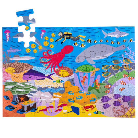 Under The Sea Floor Puzzle by Bigjigs Toys - BJ917
