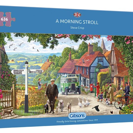 A Morning Stroll 636 Piece Jigsaw Puzzle by Gibsons - G4044