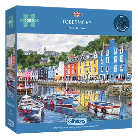 Tobermory 1000 Piece Jigsaw Puzzle by Gibsons - G6058