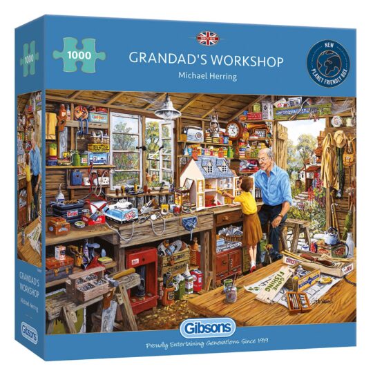 Grandad's Workshop 1000 Piece Jigsaw Puzzle by Gibsons - G6061