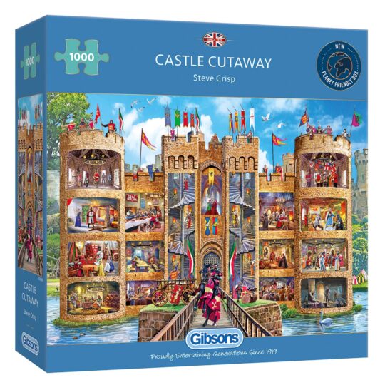 Castle Cutaway 1000 Piece Jigsaw Puzzle by Gibsons - G6289