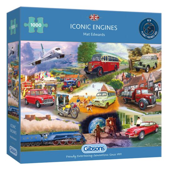 Iconic Engines 1000 Piece Jigsaw Puzzle by Gibsons - G6293