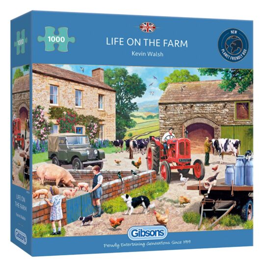 Life on the Farm 1000 Piece Jigsaw Puzzle by Gibsons - G6304