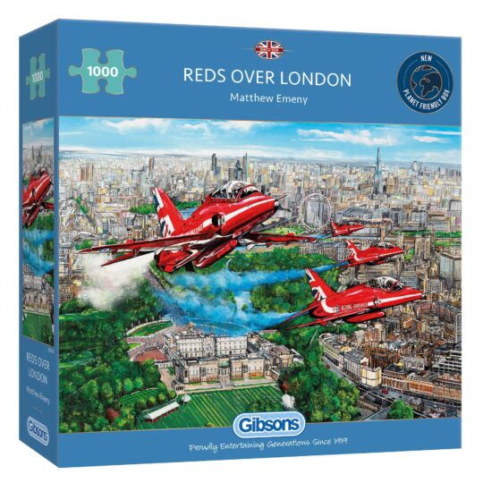 Reds Over London 1000 Piece Jigsaw Puzzle by Gibsons - G6335
