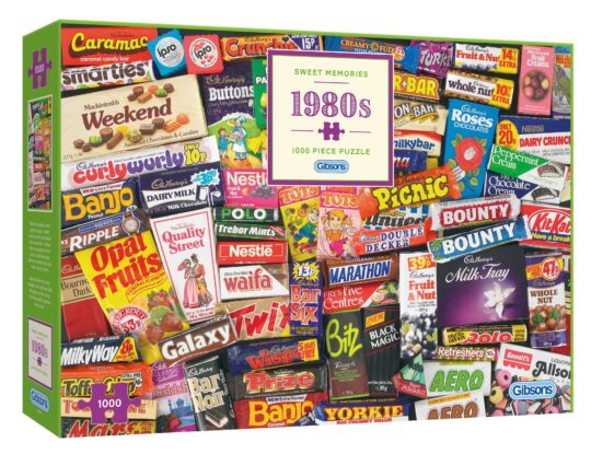 1980s Sweet Memories 1000 Piece Jigsaw Puzzle by Gibsons - G7030