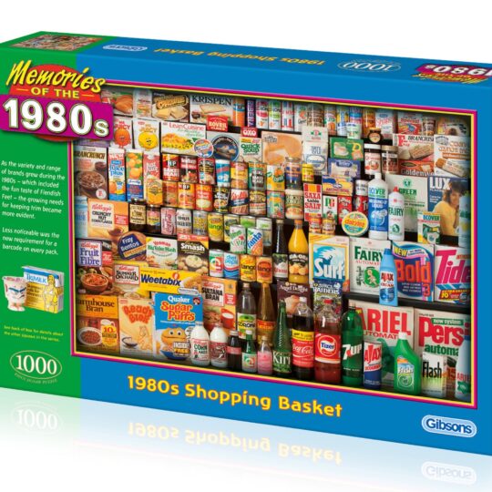 1980s Shopping Basket 1000 Piece Jigsaw Puzzle by Gibsons - G7034