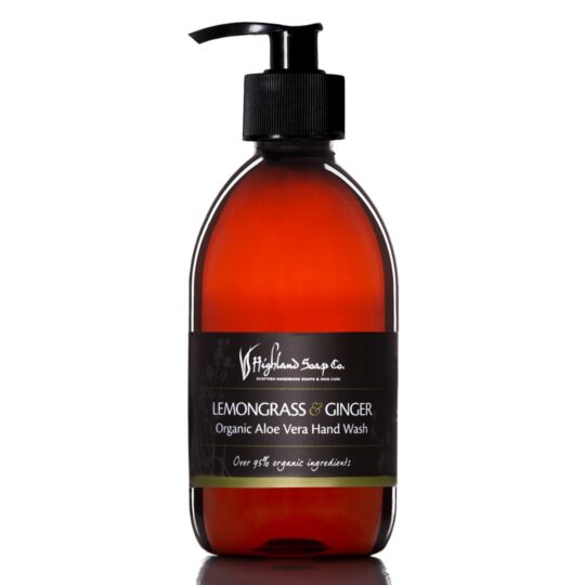 Lemongrass & Ginger Organic Hand Wash by The Highland Soap Company - HS300LGHWX6