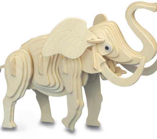 Elephant Plywood Model Kit by Quay Imports - M016