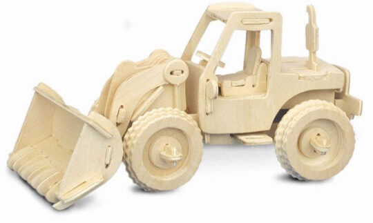 Bulldozer Plywood Model Kit by Quay Imports - P029