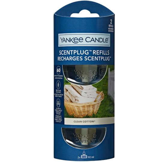 Clean Cotton Scent Plug Refills by Yankee Candle - 1723617E