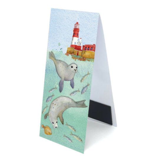 Swimming Seals Magnetic Bookmark by Emma Ball - BMSEAL