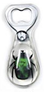 Insect Green Rose Chafer Beetle Clear Bottle Opener by World of Insects - KP4S41