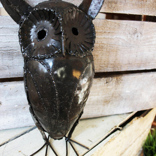 Owl Metal Garden Sculpture by Chi-Africa - OB008