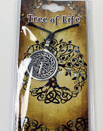 Pewter Circular Tree of Life Pendant by Western Counties - P1774