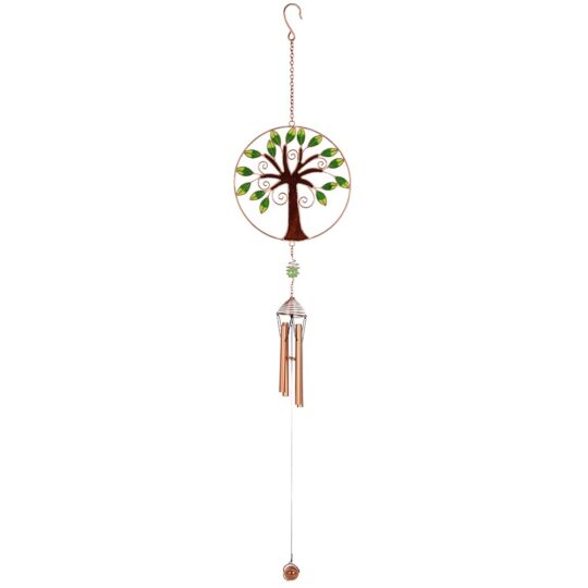 Tree Of Life Glass Windchime by Jones Home & Gift - WC_26930