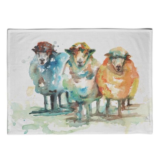 Sheep Tea Towel by Meg Hawkins - TT008