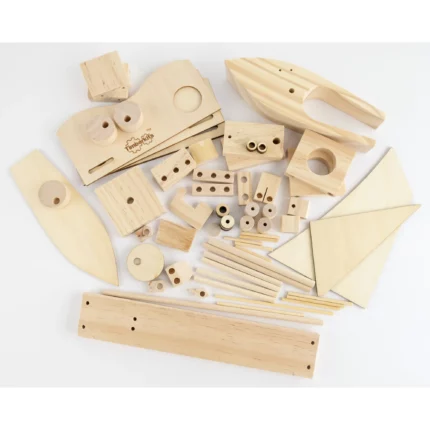 thumbnail image 2 of Timberkits Double Bass Player Wooden Model Kit – Self-Assembly Moving Mechanical Kit 2 of 6