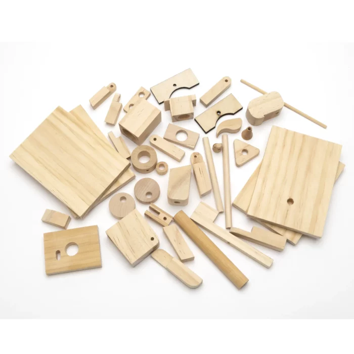 thumbnail image 2 of Timberkits Double Bass Player Wooden Model Kit – Self-Assembly Moving Mechanical Kit 2 of 6
