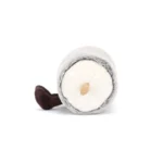 Side view of Jellycat Amuseable Goat Cheese displaying its round cheese shape and textured detailing.