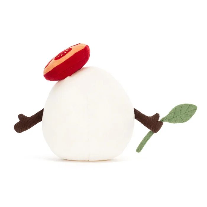 Rear view of the Jellycat Amuseable Mozzarella.
