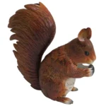 Front view of the Squirrel Metal Garden Ornament featuring a curled bushy tail and acorn detail.