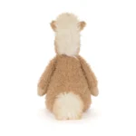 Rear view of Jellycat Canterneigh Pony, highlighting its cream tail, soft textured body, and signature mane.